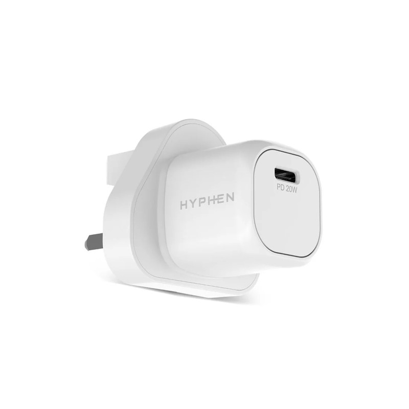 Hyphen NEO Mini 20W PD UK Plug Charger - White - شاحن